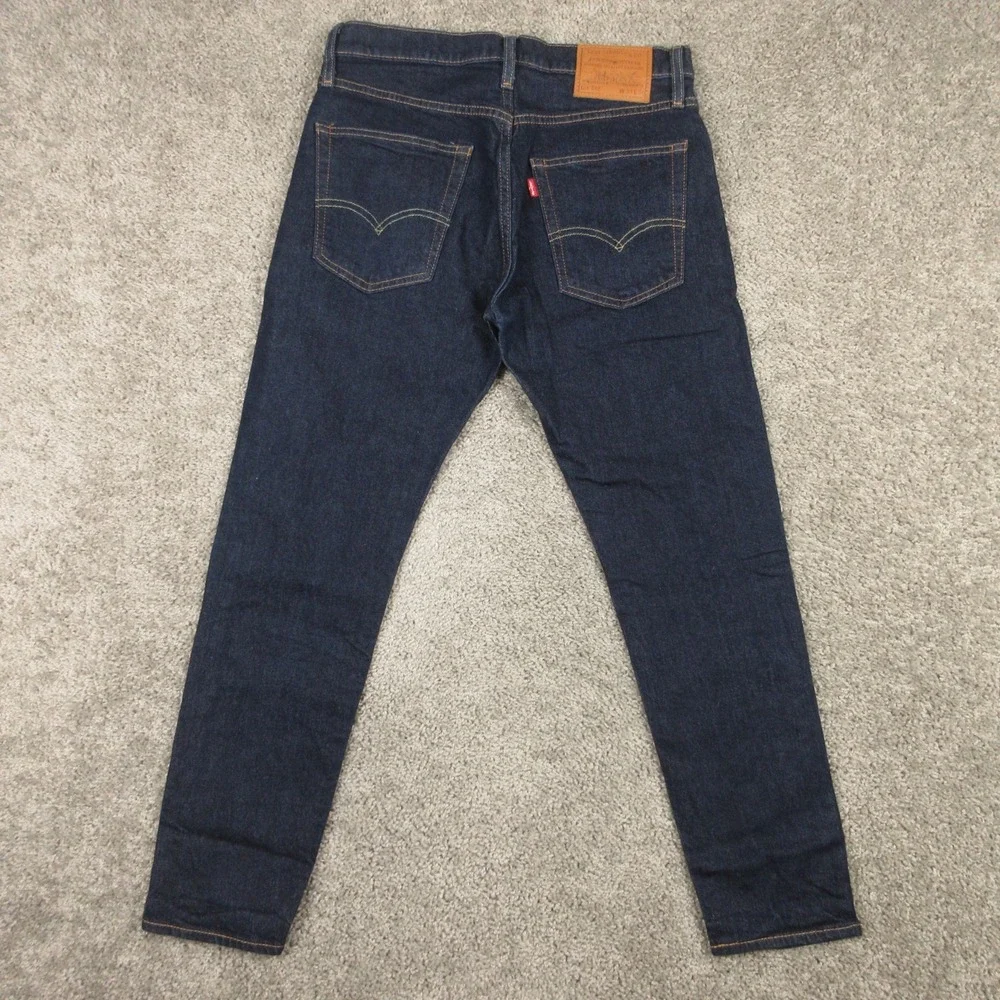 Levis Jeans Mens 31x30 Blue 512 Slim Tapered Premium Dark Wash Flex Denim Pants